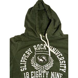 Vintage 90s Y2k Slippery Rock University Hoodie Medium Lightweight On-trend Duds